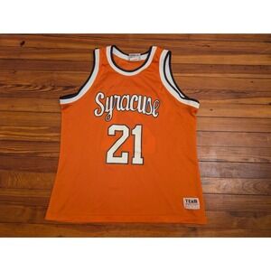 Vintage Team Edition Syracuse Orange Basketball Jersey 21 Mens Large Made in USA